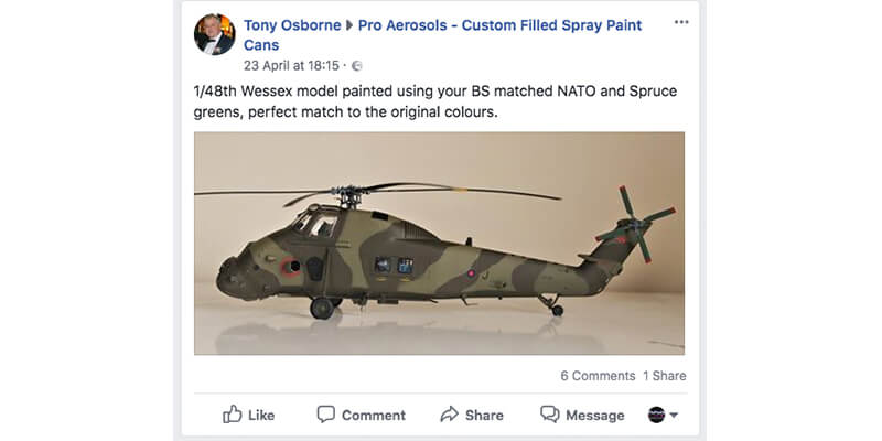 facebook helicopter post
