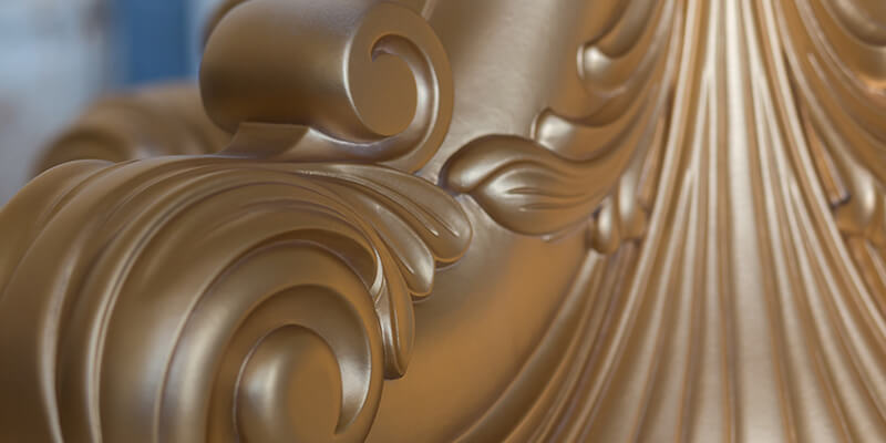 gold painted furniture