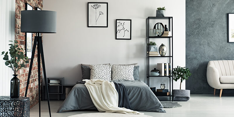 grey bedroom