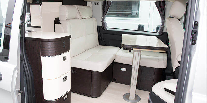 caravan seating area