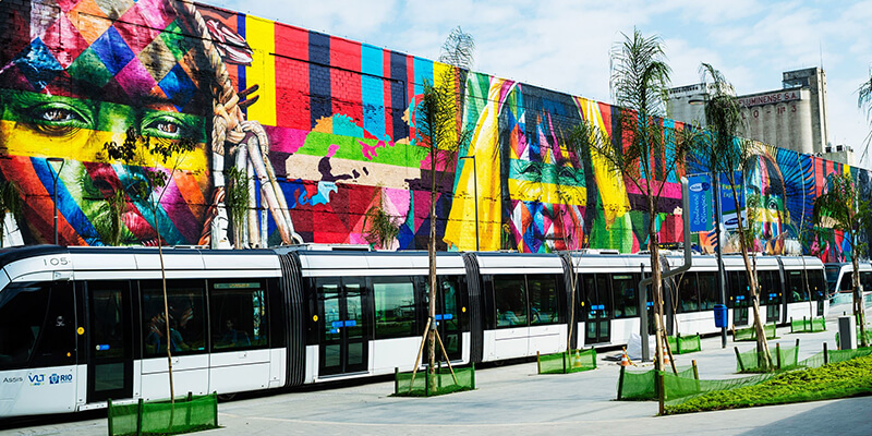 2019 Rio olympics mural