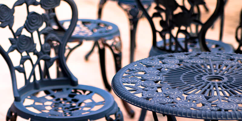 Painted Metal Chair