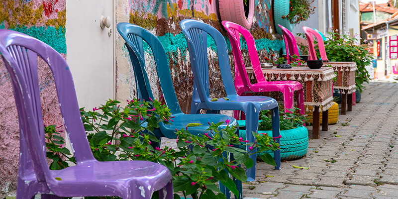 Painted Plastic Chair