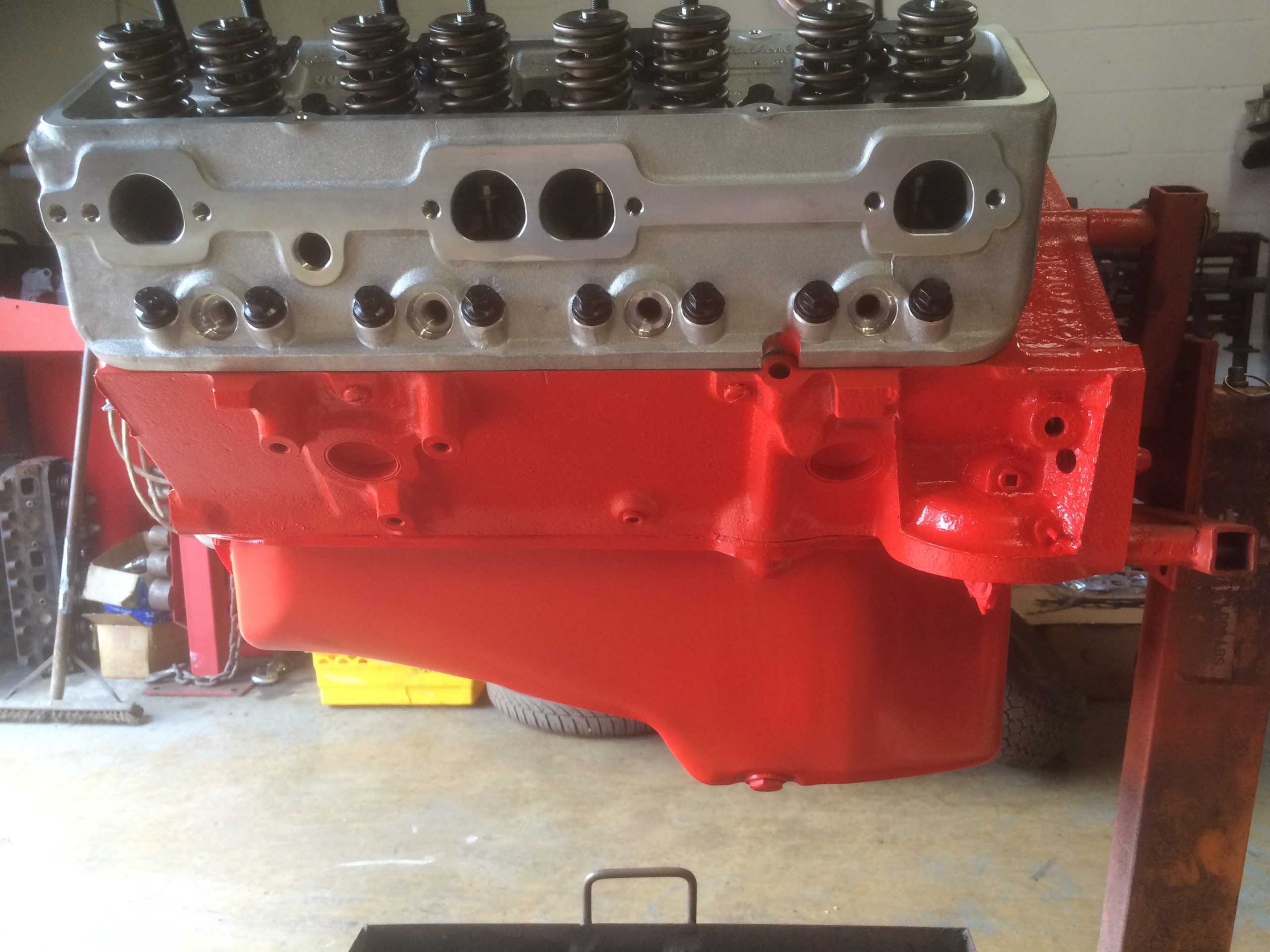 Side Of Resprayed Engine