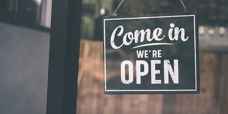 we are open