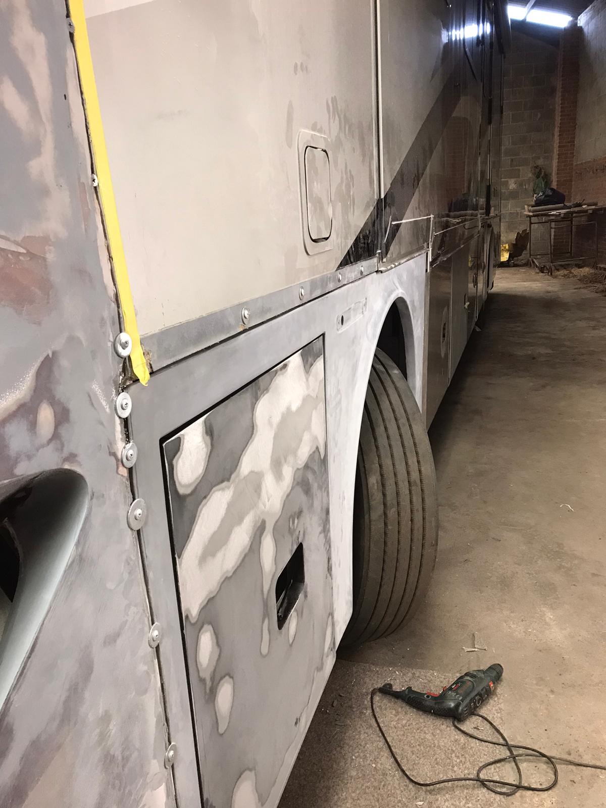 Sanding Down Motorhome