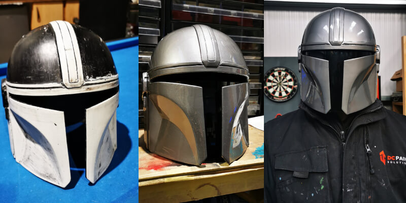 Painting A 3D Printed Mandalorian Helmet - DC Paint Solutions