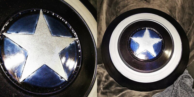 dark captain america sheild