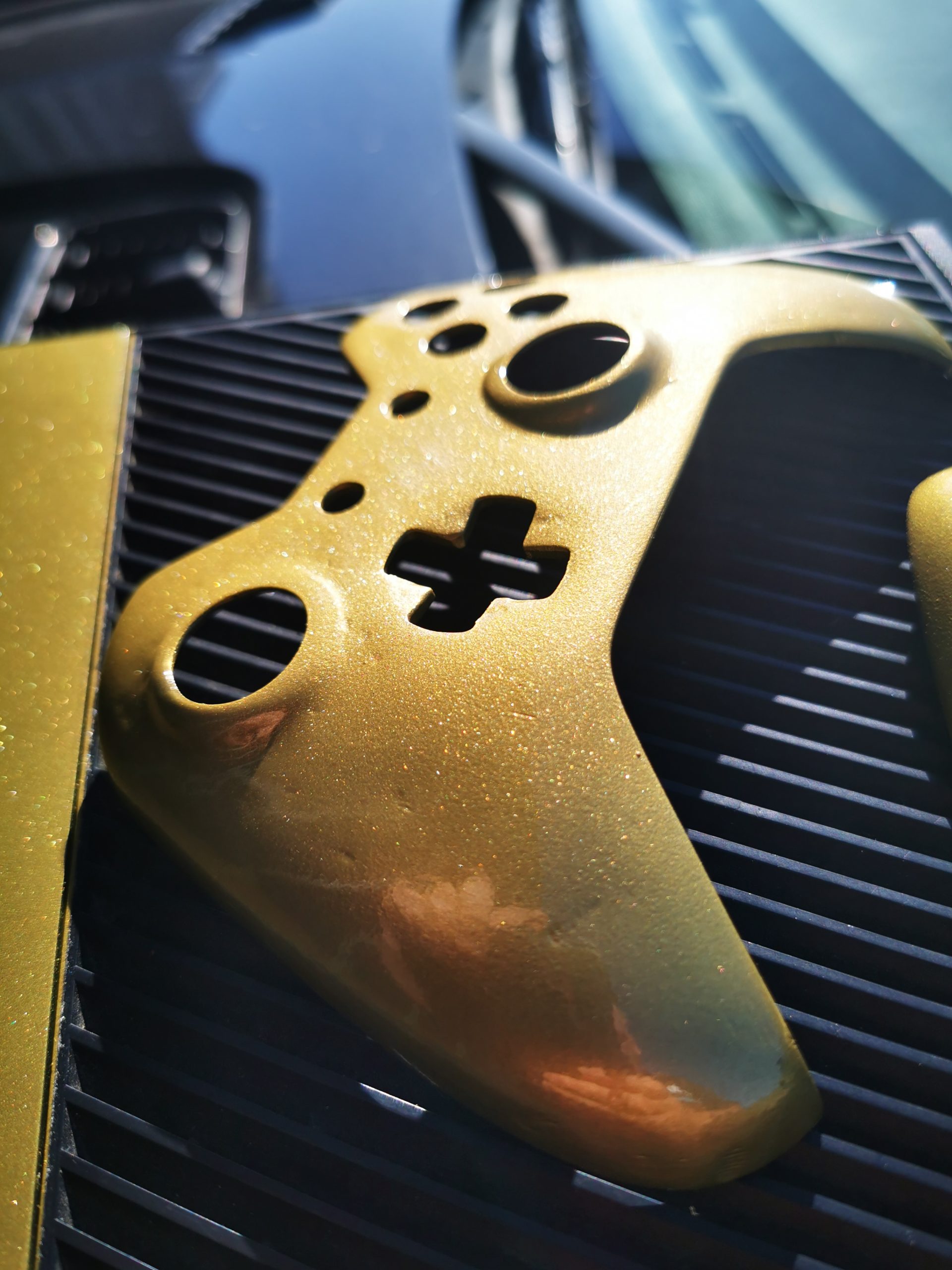 gold controller in light