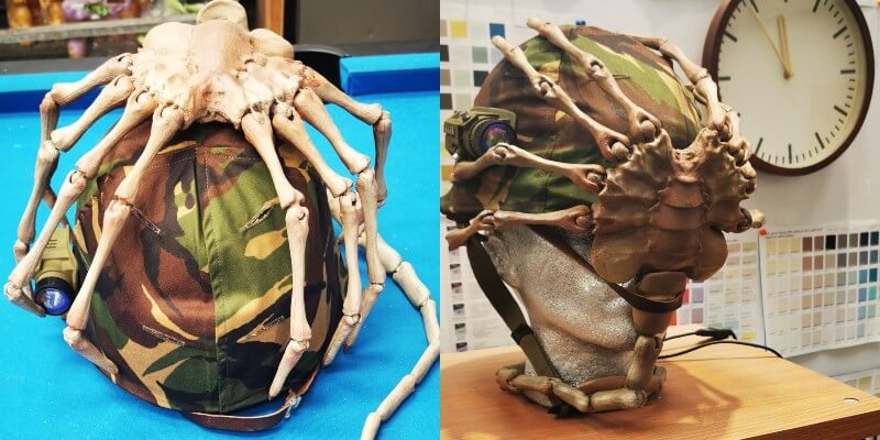 alien face hugger helmet project 1