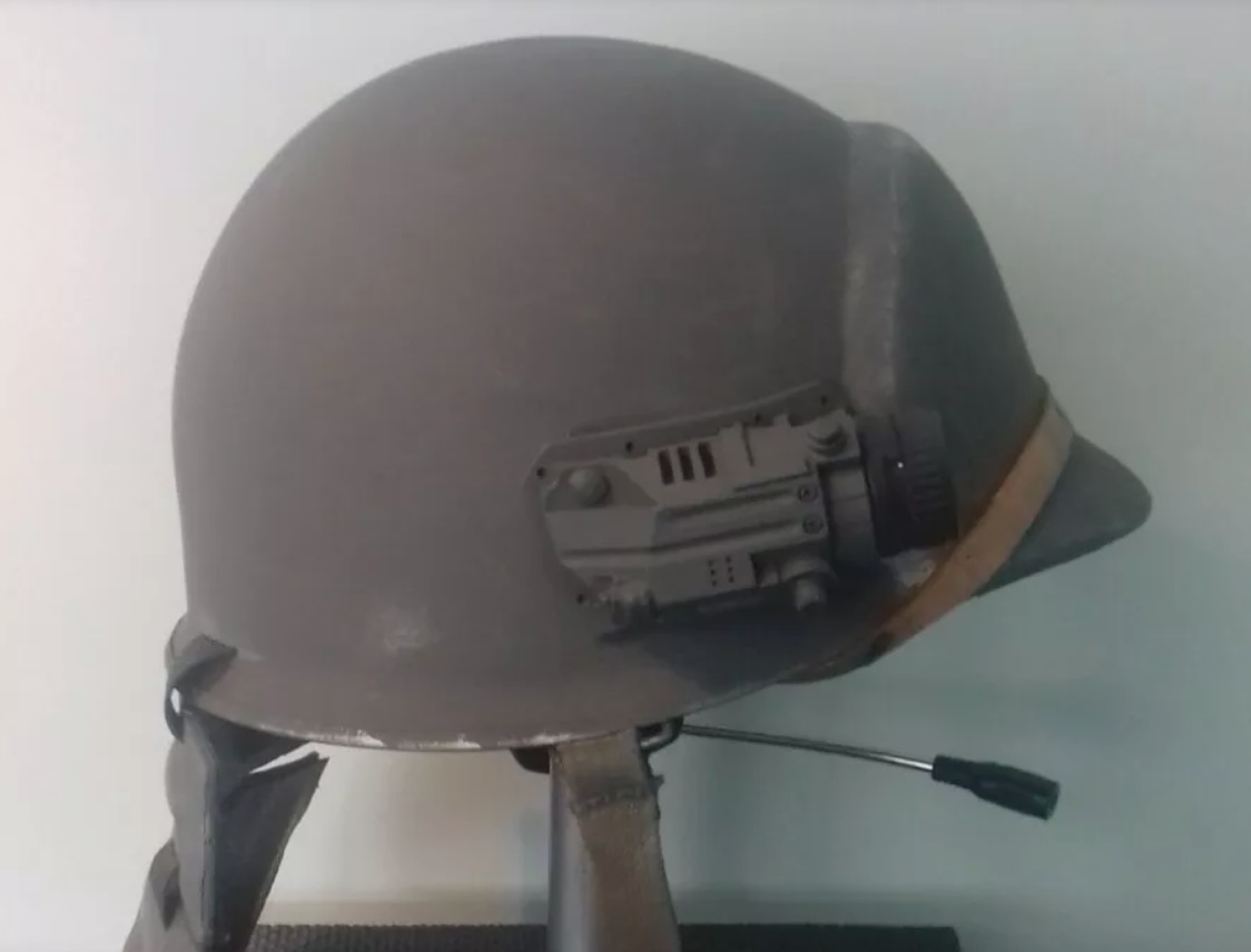 camera and helmet after primer
