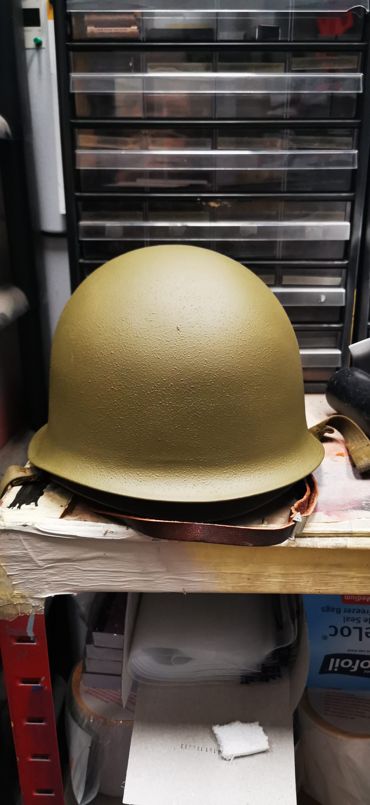 helmet after painting