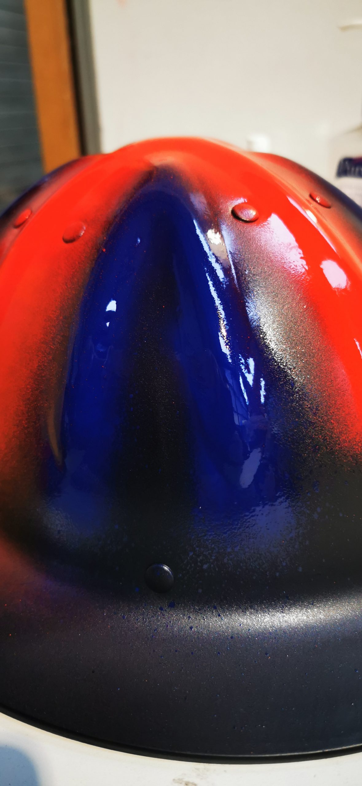 close up of union jack helmet