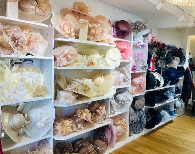 colourful hats in store