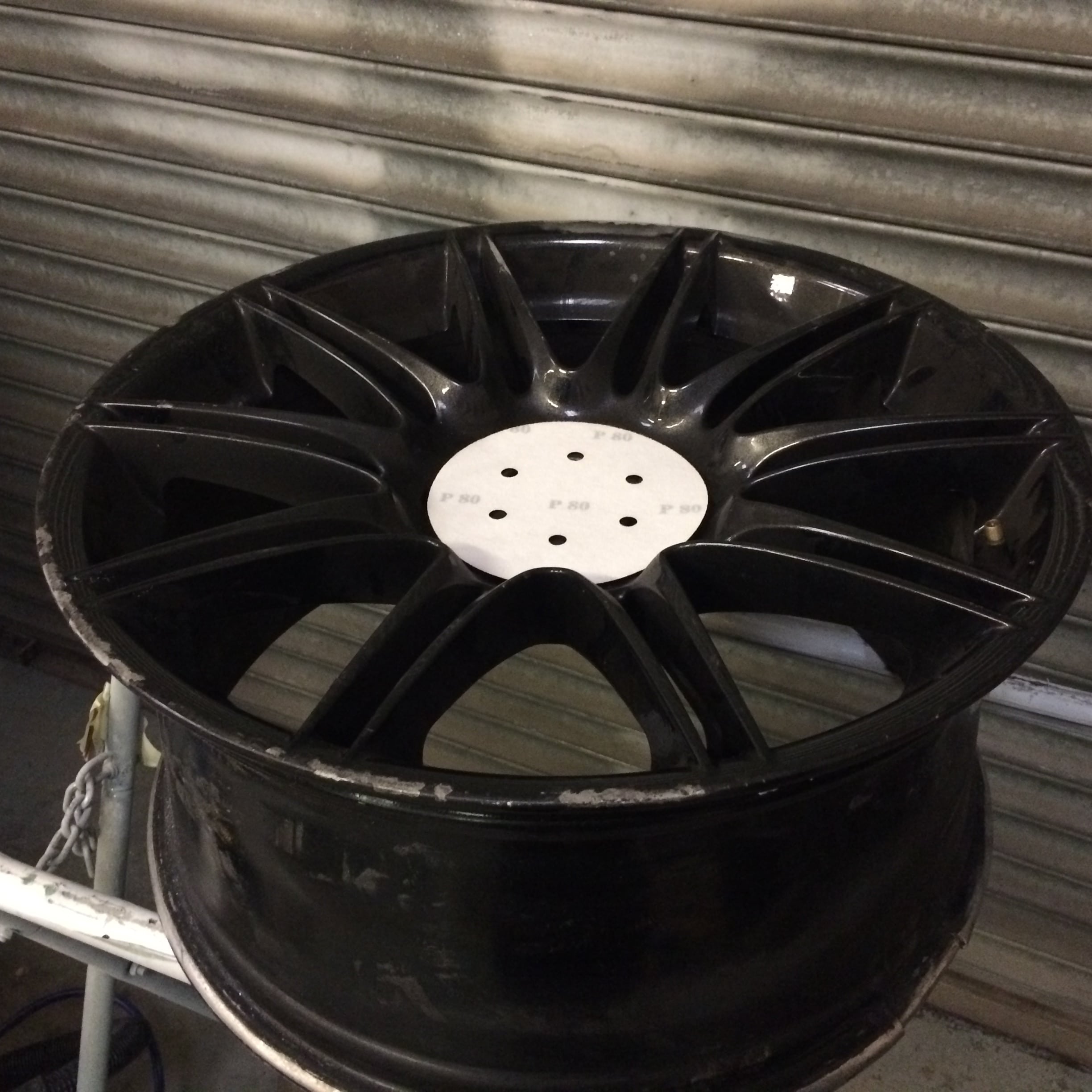 Wheel Before Sanding Process