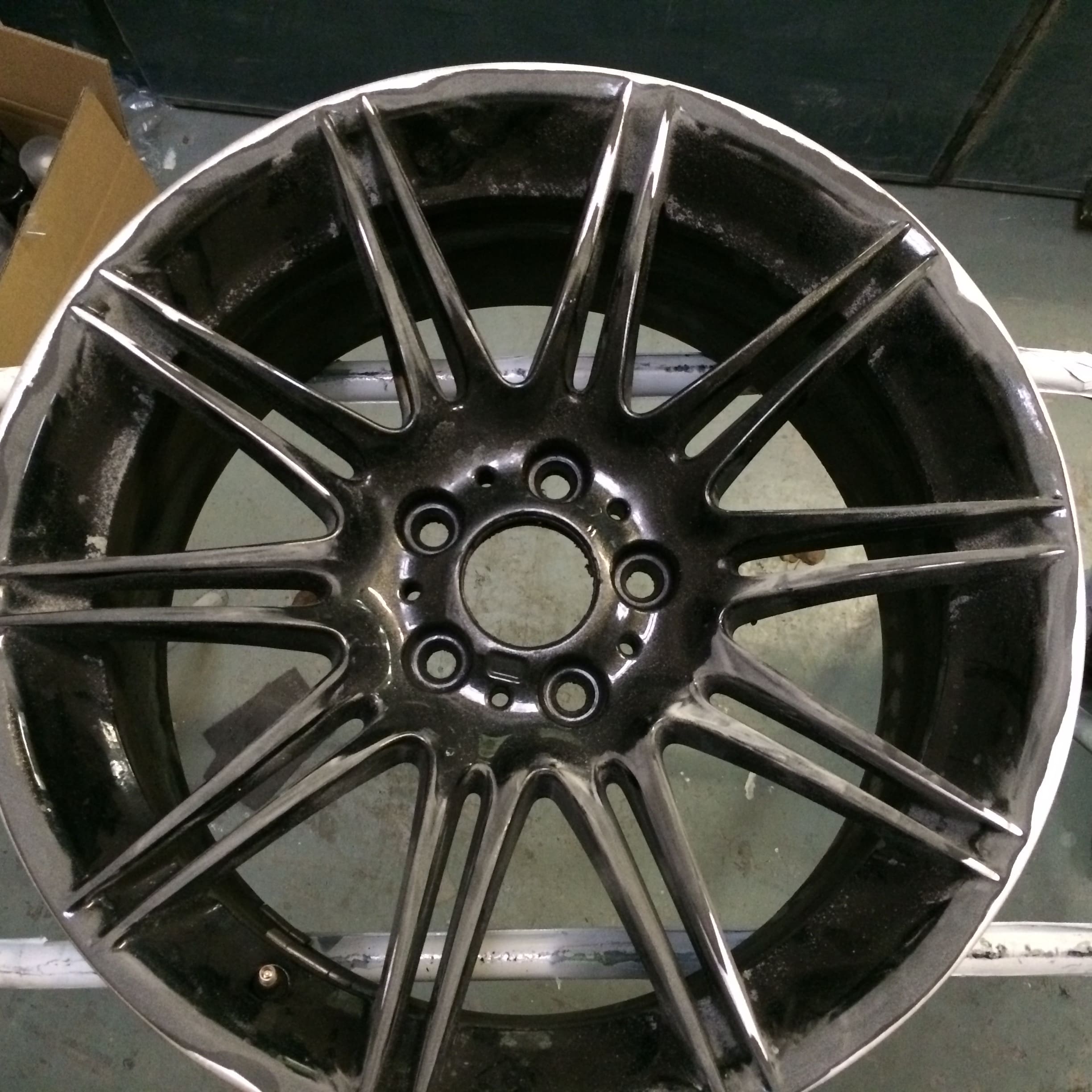 Wheel Before Sanding Process