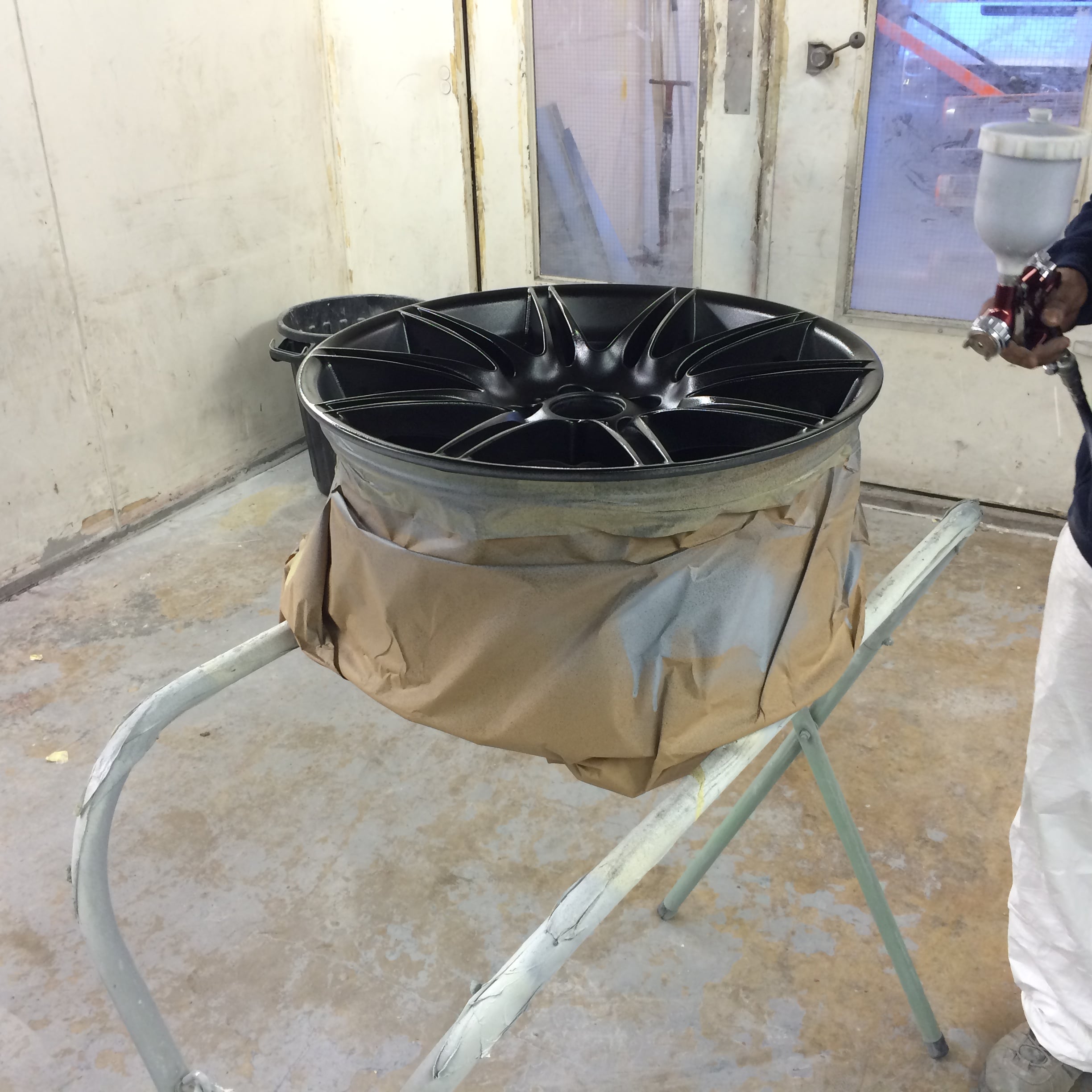 Wheel Spraying Process