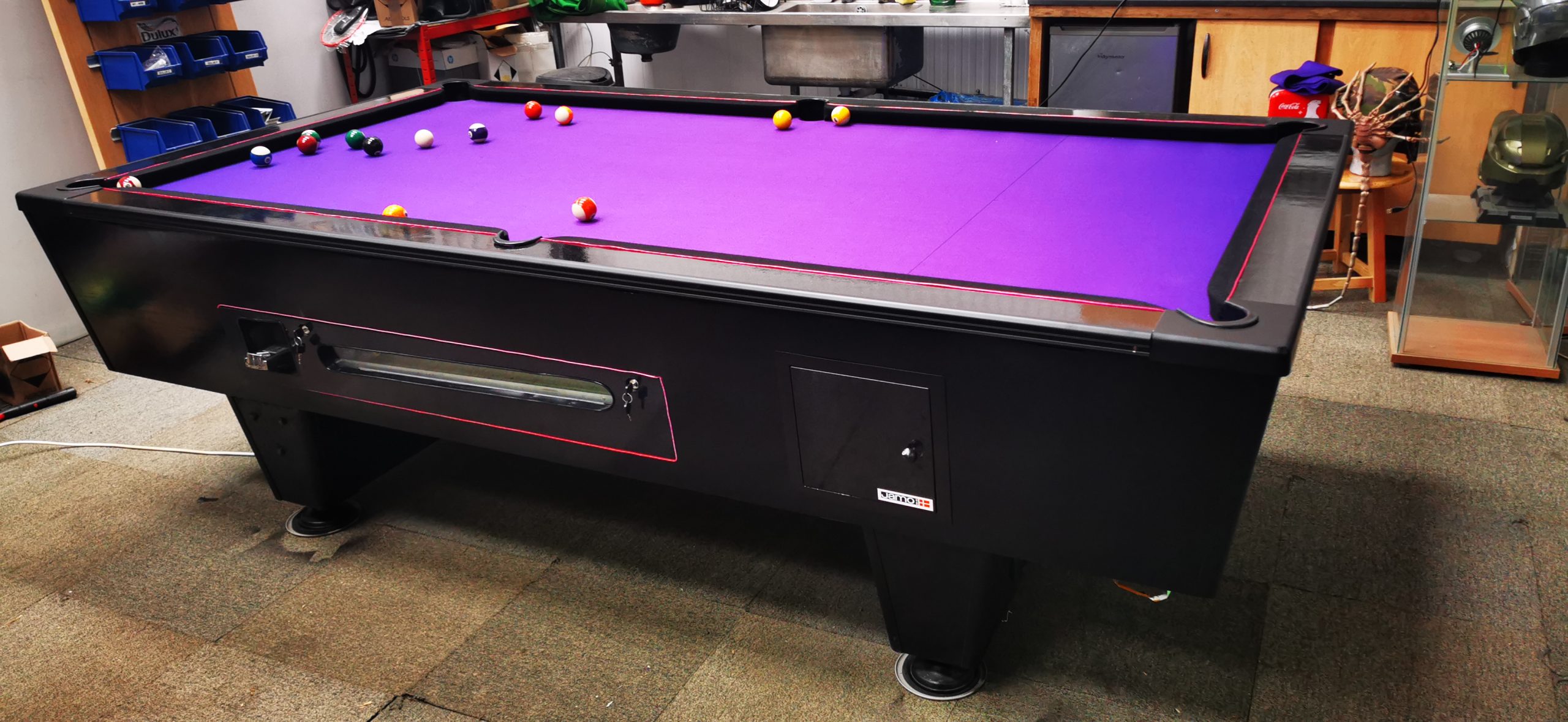 finished pool table