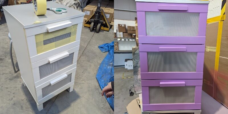 before and after draws refurb