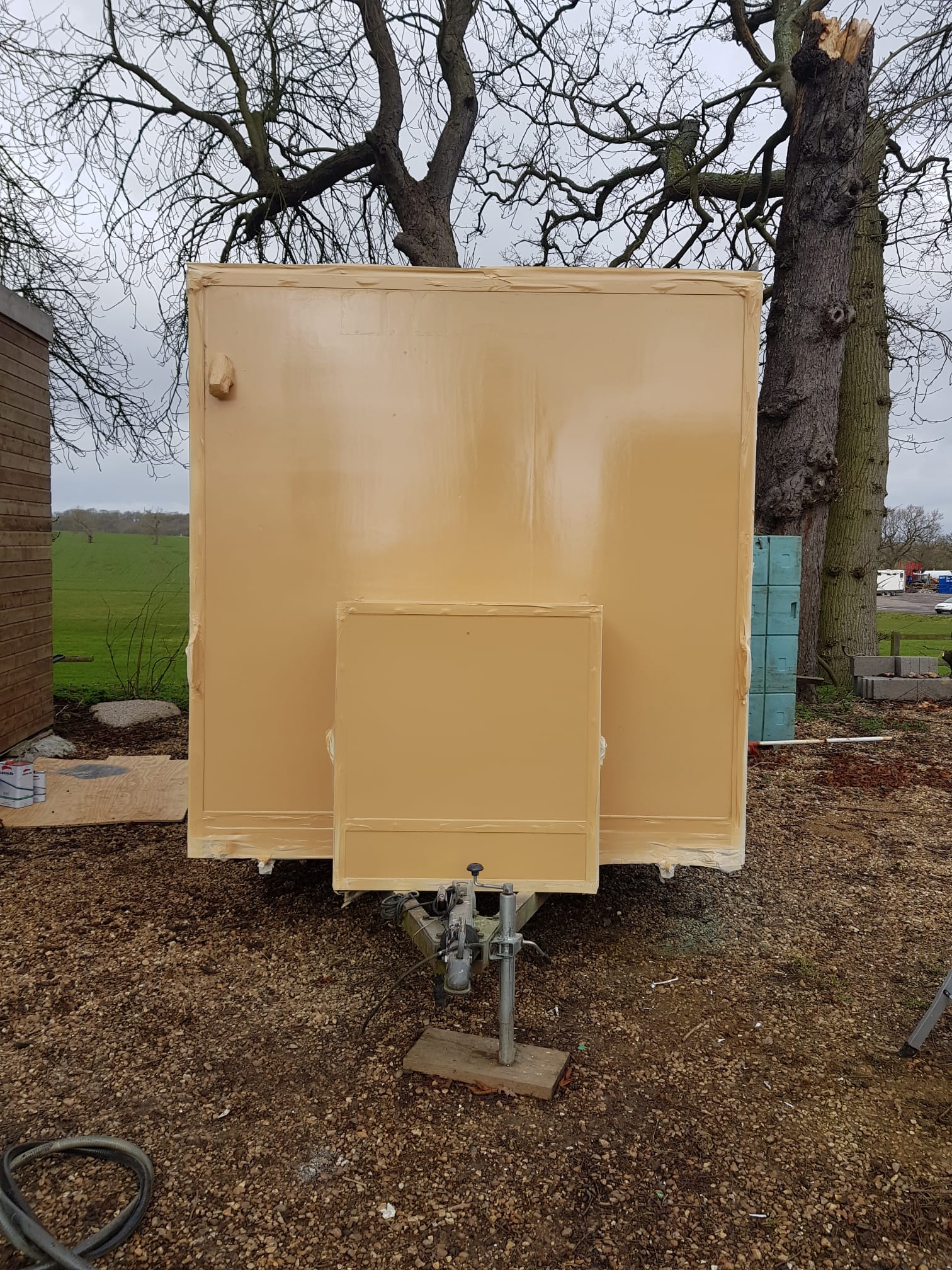 during refurb of snack wagon