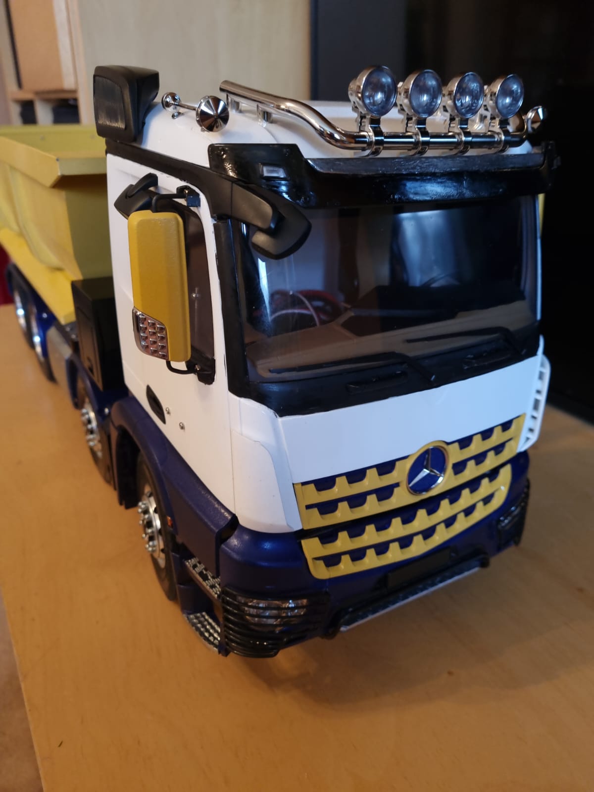 front view of finished truck