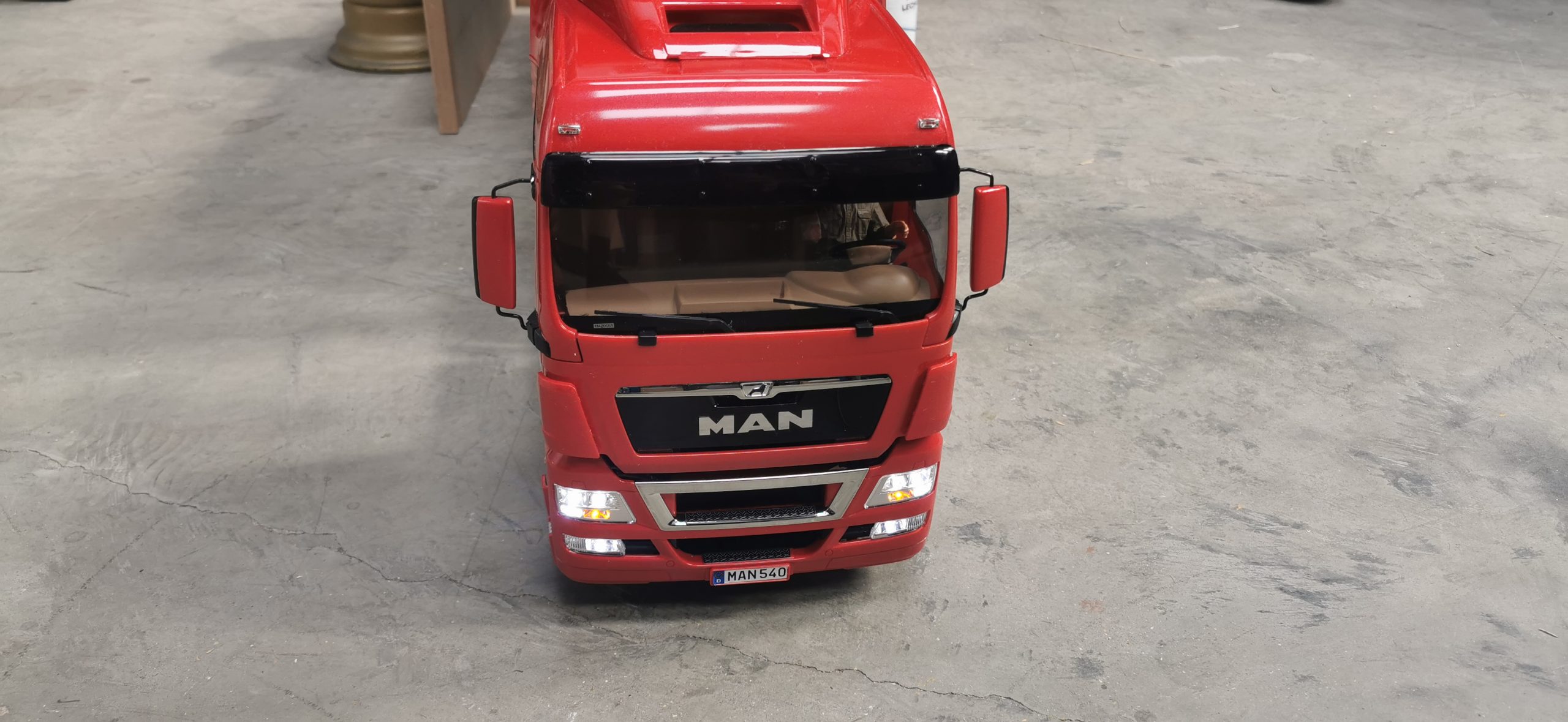 front of refurb truck
