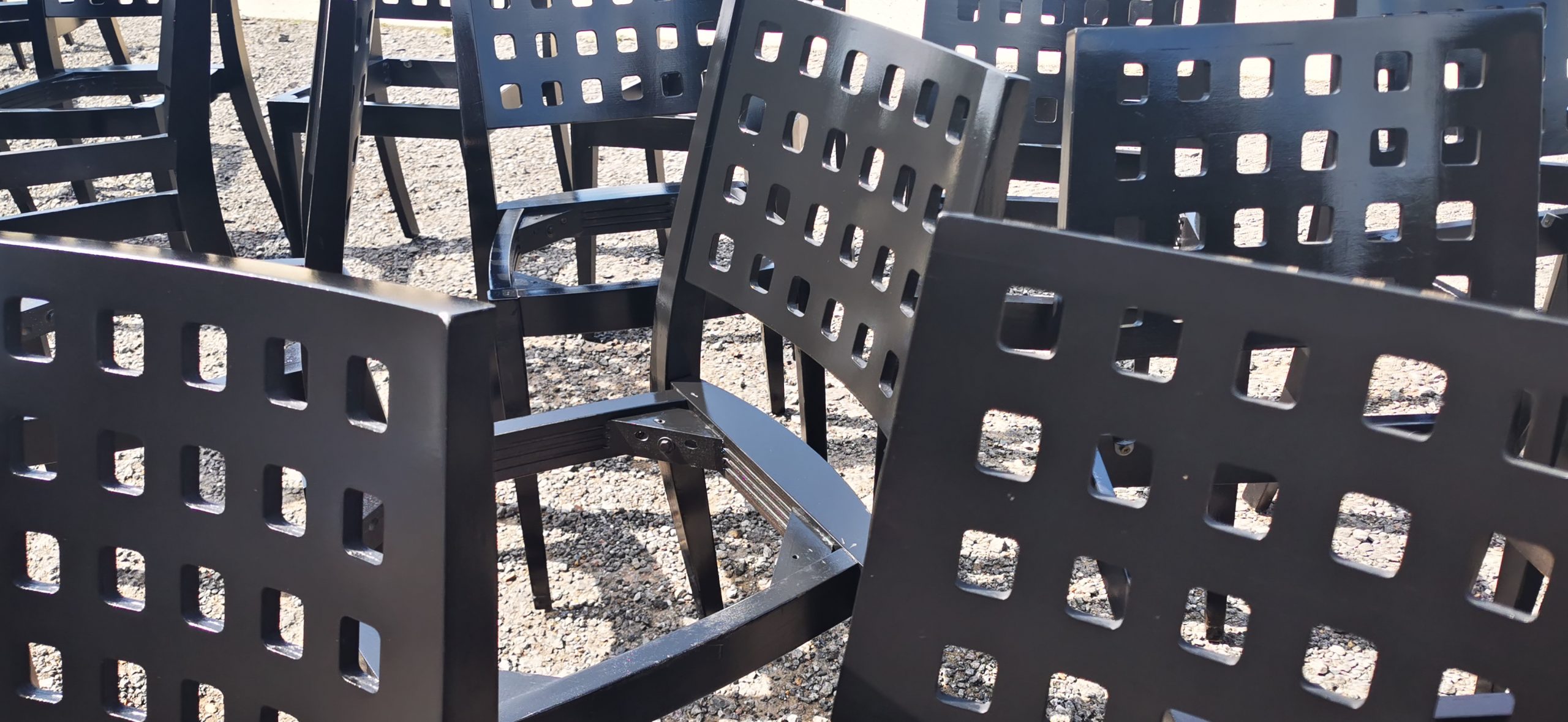 multiple completed chairs