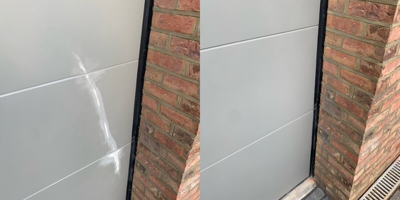 before and after colour match repair 