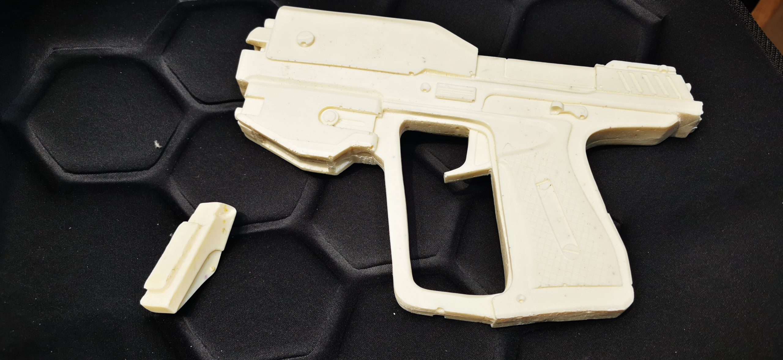 resin cast of gun