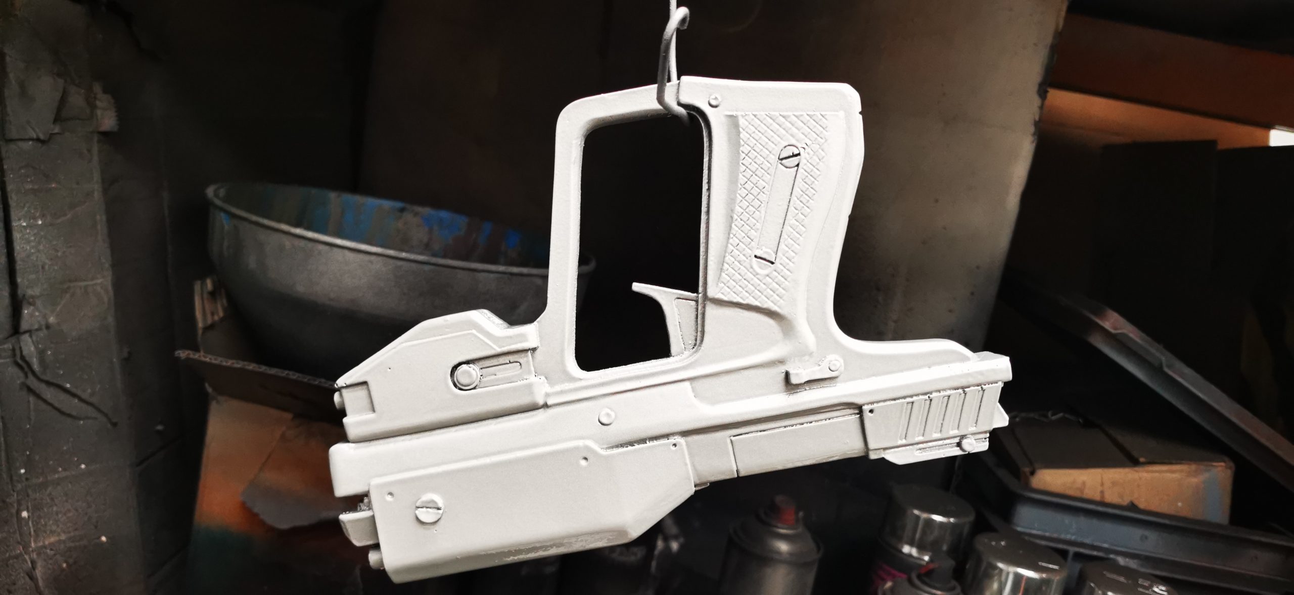 resin cast of prop gun