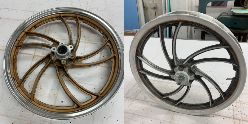 yamaha wheels before after