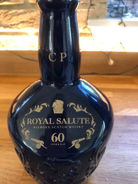 finished royal salut bottle