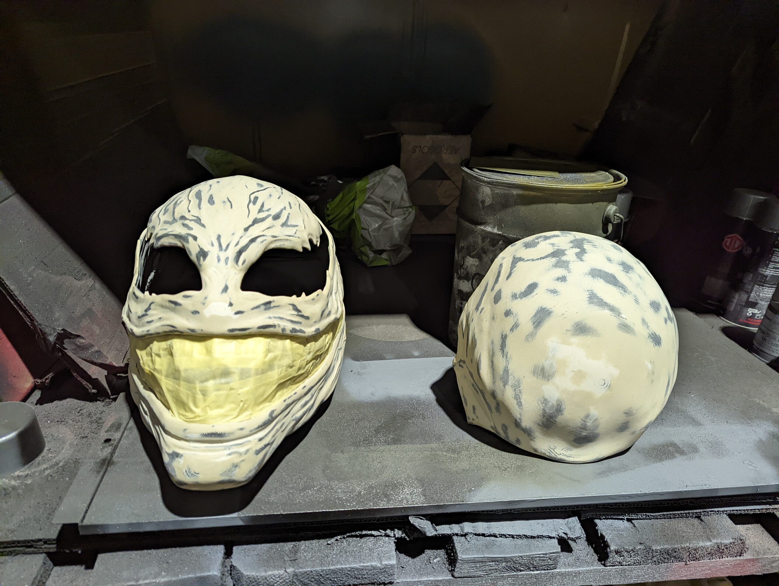 venom mask before painting
