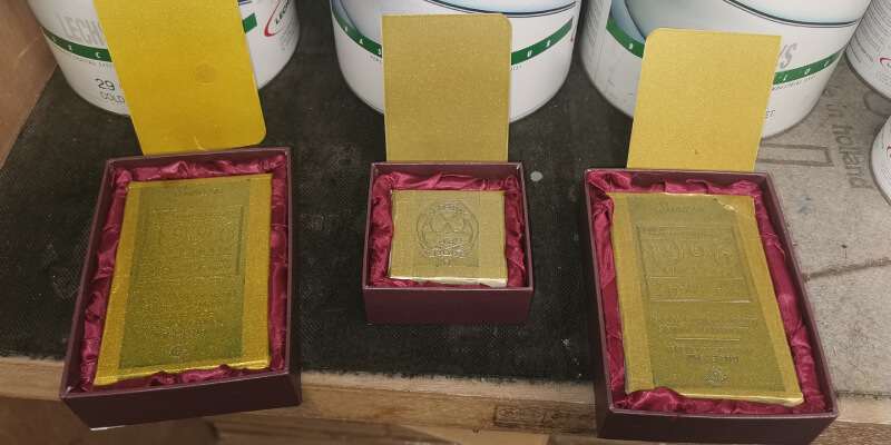 Three gold ingots