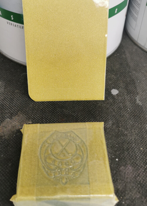 taped gold ingot
