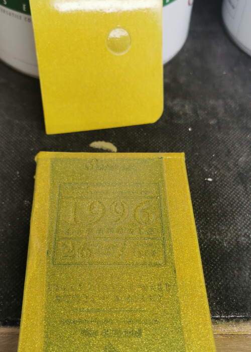 taped yellow ingot