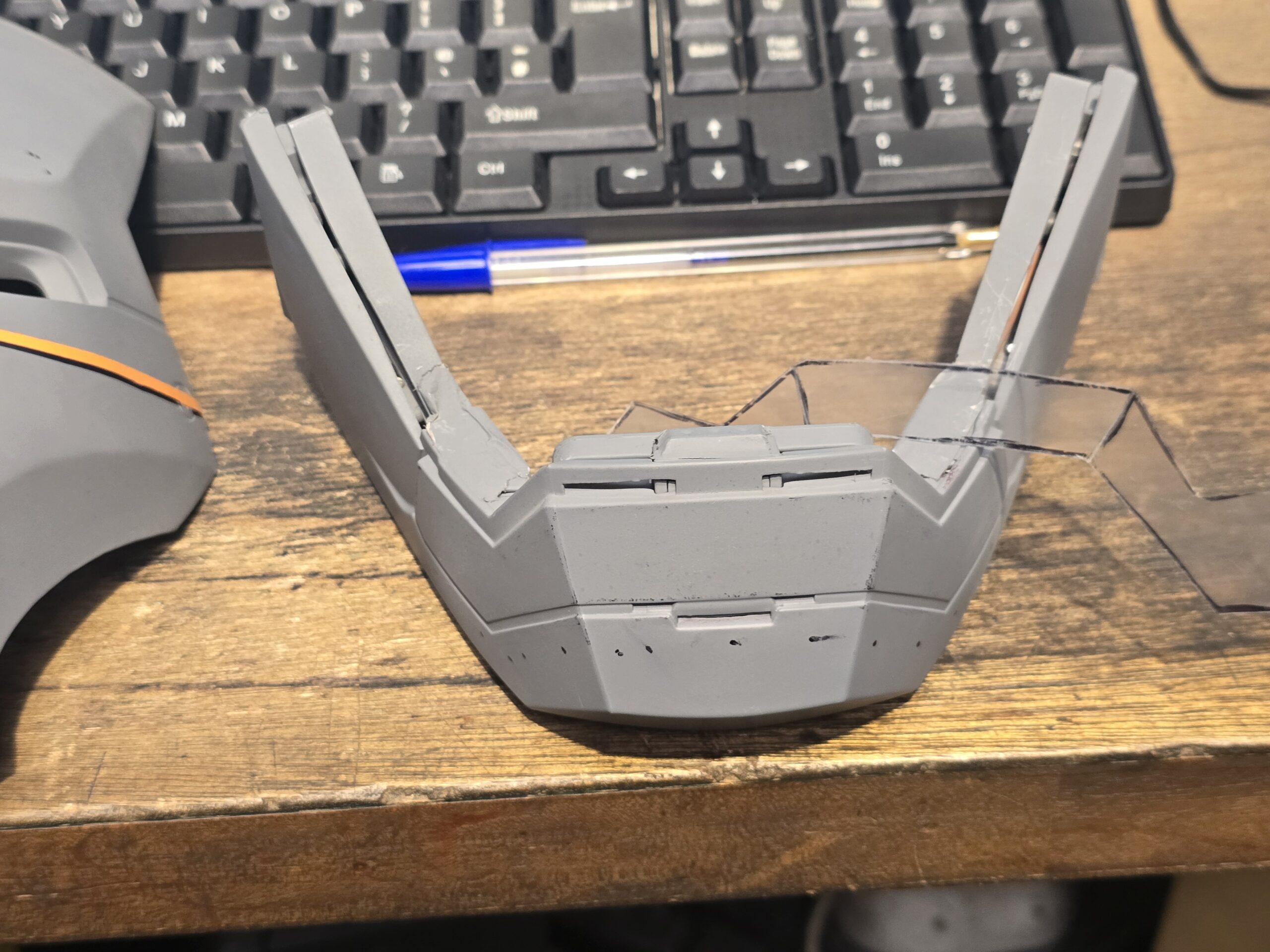 chin piece before painting