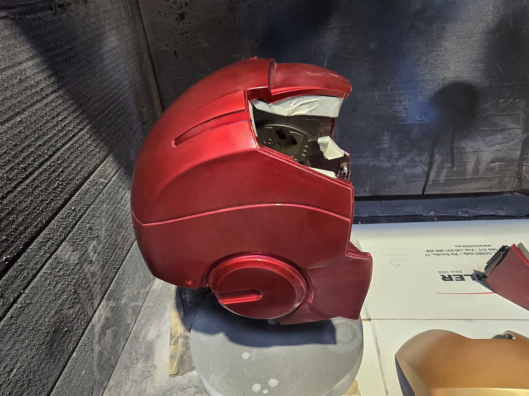 mask ready for spraying